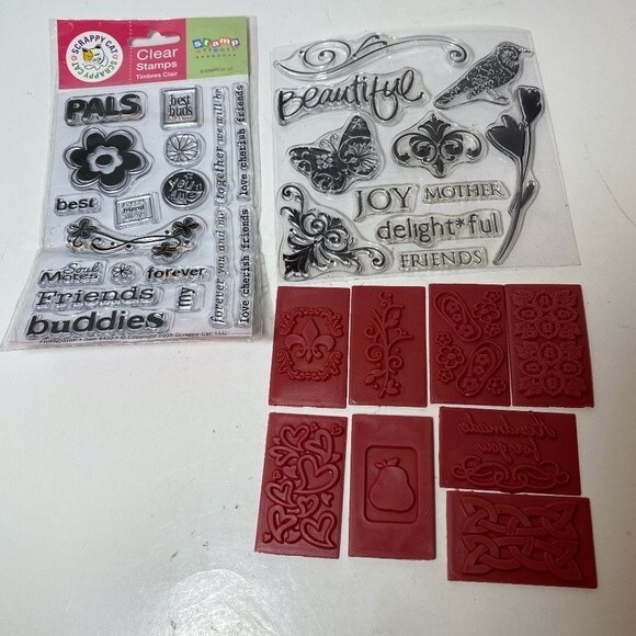 Bundle of 30 NEW Rubber Stamps, Scrappy Cat - Picture 1 of 4